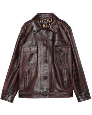 Dolce & Gabbana Flap-Pocket Jacket - Brown