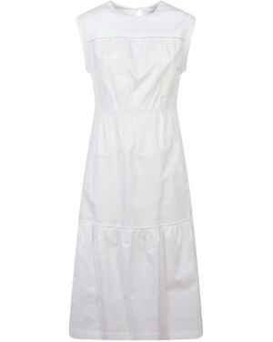 Peserico Ruffle-Detail Dress - White
