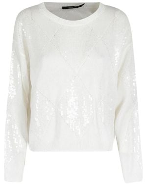 Seventy Embellished Jumper - White