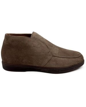 Fabiano Ricci Suede Slip-On Boots - Brown