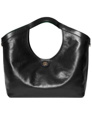 Gucci Large Giglio Tote Bag - Black