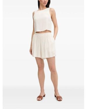 Guess Shorts Mit Elastischem Bund - Natur