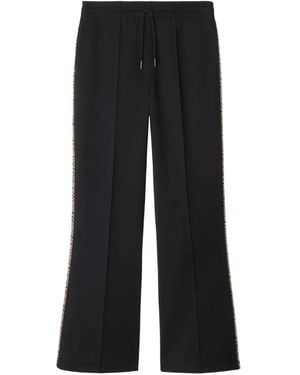 Burberry Geruite Trainingsbroek - Zwart
