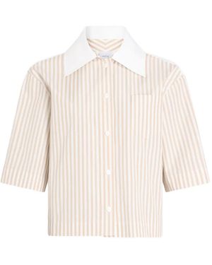 Patou Striped Short-Sleeved Shirt - White