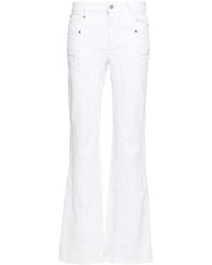 Zadig & Voltaire Halbhohe Elvira Schlagjeans - Weiß
