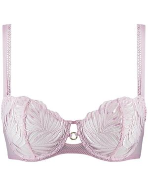 Aubade Paradis Exotique Embroidered Underwired Bra - Pink