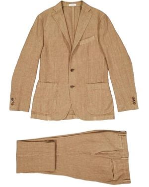 Boglioli Single-Breasted Suit - Natural