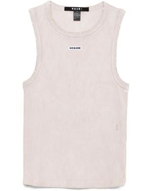Ksubi Labels Syndicate Xtra Bloom Ribbed Top - Pink