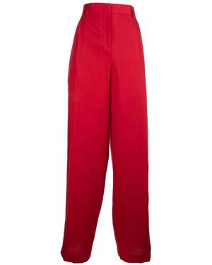 Paul Smith Wide-Leg Trousers - Red