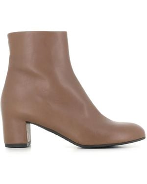 Roberto Del Carlo Side-Zip Leather Ankle Boots - Brown