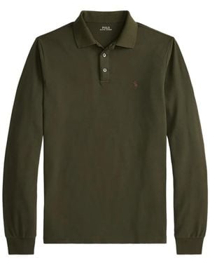 Polo Ralph Lauren Custom Slim Fit Mesh Polo Shirt - Green