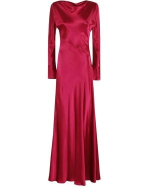 Alberta Ferretti Bias-Cut Maxi Dress - Red
