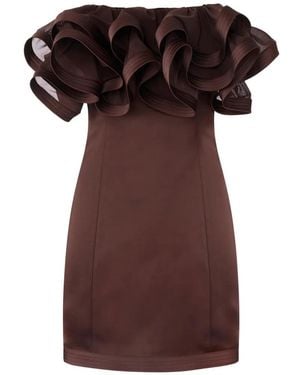 Elisabetta Franchi Mini Dress - Brown