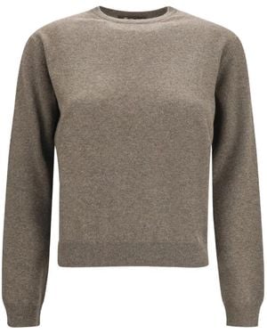 Loro Piana Pull À Bords Côtelés - Gris