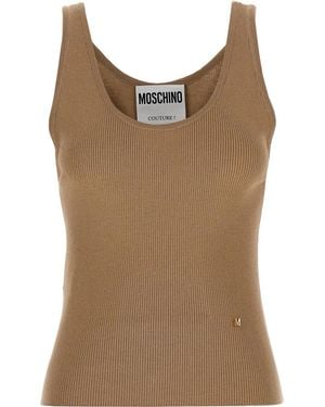 Moschino Débardeur Nervuré - Marron
