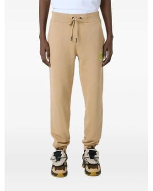 Iceberg Logo-Embroidered Drawstring Track Pants - Natural