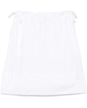 TOTEME Drawstring-Waist Skirt - White