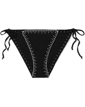Marysia Swim Bikinislip Met Contrasterende Stiksels - Zwart