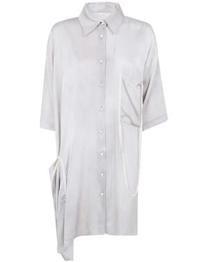 Uma Wang Asymmetric Silk Shirt - White