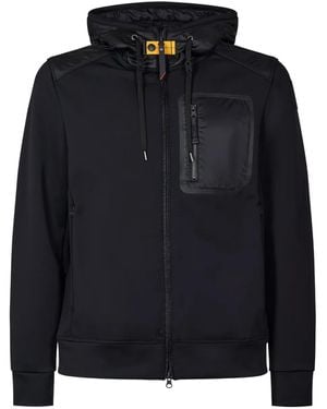 Parajumpers Quilted-Panel Hooded Jacket - Black