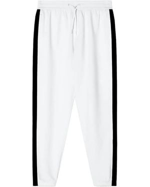 ARMANI EXCHANGE Side-Stripe Track Trousers - White
