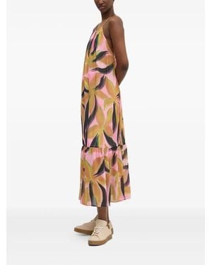 Desigual Floral-Print Tiered Dress - White