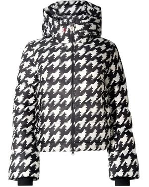 Perfect Moment Abrigo Oversize Con Motivo De Pied De Poule - Negro