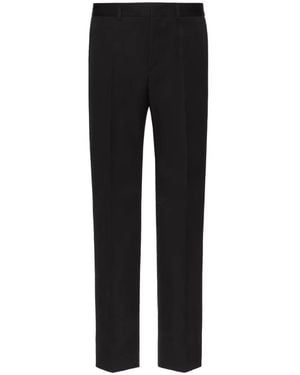 Valentino Garavani Pressed-Crease Tailored Trousers - Black