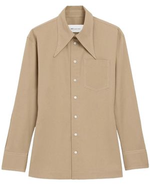 Ami Paris Balloon-Sleeve Shirt - Natural