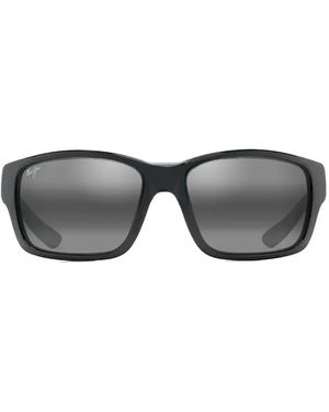 Maui Jim Lunettes De Soleil Mangroves À Monture Rectangulaire - Grey