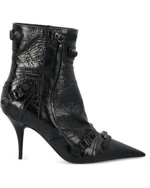 Balenciaga Pointed Boots - Black