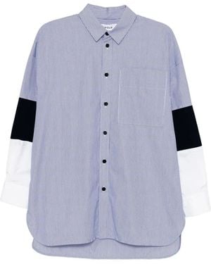 Enfold Striped Shirt - Blue