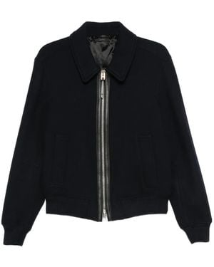 Tom Ford Cropped Jacket With Classic Collar - Black