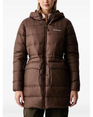 Columbia Harmony Falls Quilted Hooded Jacket - Brown