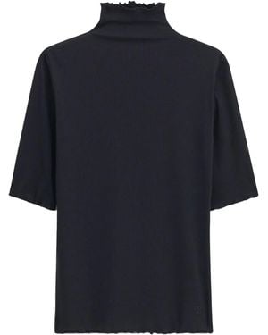 Filippa K T-Shirt Mit Stehkragen - Blau