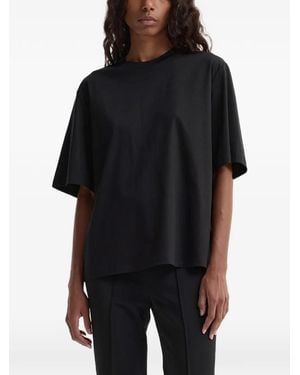 Rohe Oversized Crew Neck T-Shirt - Black