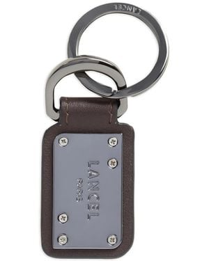 Lancel Double L Keyring - Brown
