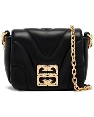 Givenchy Mini 4G Liquid quilted chain bag - Schwarz