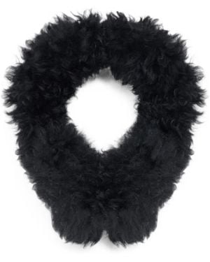 Yves Salomon Shearling Ear Muffs - Black