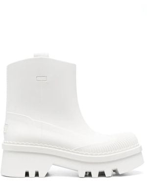 Chloé Track-Sole Rain Boots - White