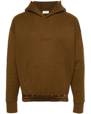 Saint Laurent Hoodies Sweatshirt - Brown