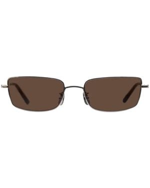 THISTLES The Jean Rectangle-Frame Sunglasses - Metallic