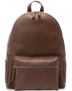 Orciani Sac À Dos En Cuir Laio - Brown