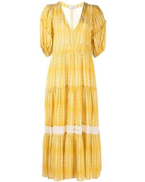 lemlem Vestido Welele Con Estampado Abstracto - Amarillo