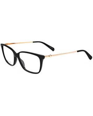 Moschino Heart-Motif Cat-Eye Frame Glasses - Black