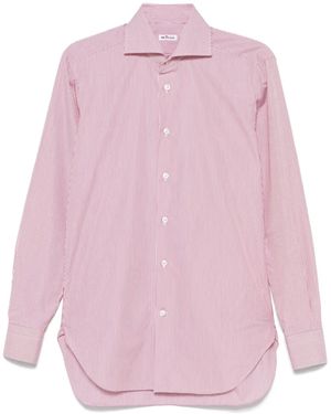 Kiton Camisa a rayas - Rosa