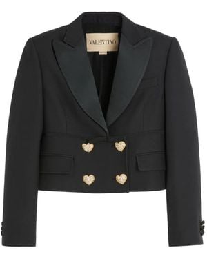 Valentino Garavani Crepe Couture Blazer - Black