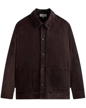 Kith Ladder Stitch Hemdjacke Mit Kastigem Kragen - Rot