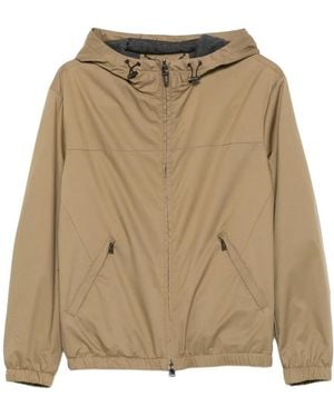 Canali Zip-Fastening Jacket - Natural