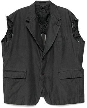 COMME DES GARÇON BLACK デニムジレ - ブラック